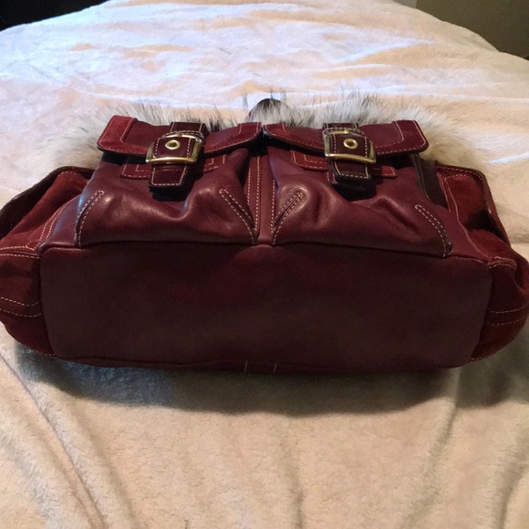 COACH Coyote PKT SFT Duffle Tote;Brass/ Bordeaux- There was only 700 bags made! - Picture 3 of 7